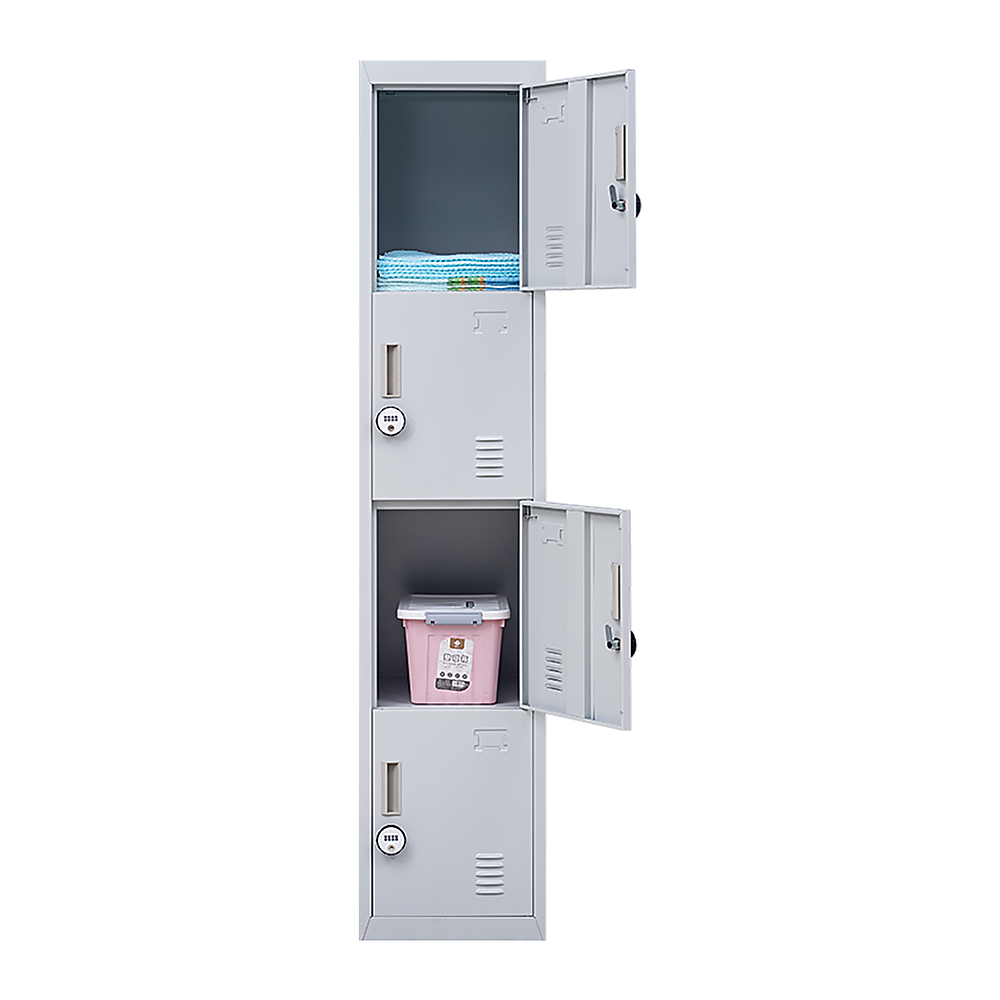 4-Door Vertical Locker For Office Gym Shed School Home Storage