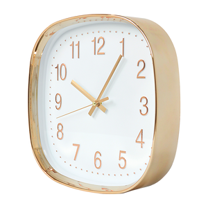 Modern Wall Clock Silent Non-Ticking Quartz Battery Operated Gold