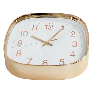 Modern Wall Clock Silent Non-Ticking Quartz Battery Operated Gold