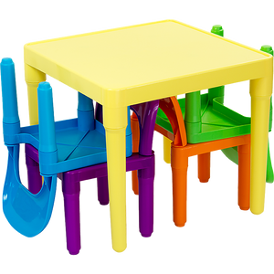 Kids Table And Chairs Play Set Toddler Child Toy Activity Furniture In-Outdoor