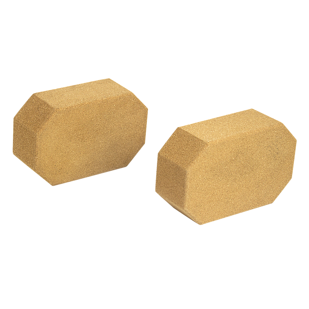 Natural Cork Octagon Yoga Blocks Brick Exercise 2 Pcs Set Eco Non-Slip