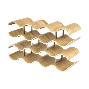 Wooden Wave Wine Rack/Creative Home Grape Holder Shelf Cabinet/Bottle