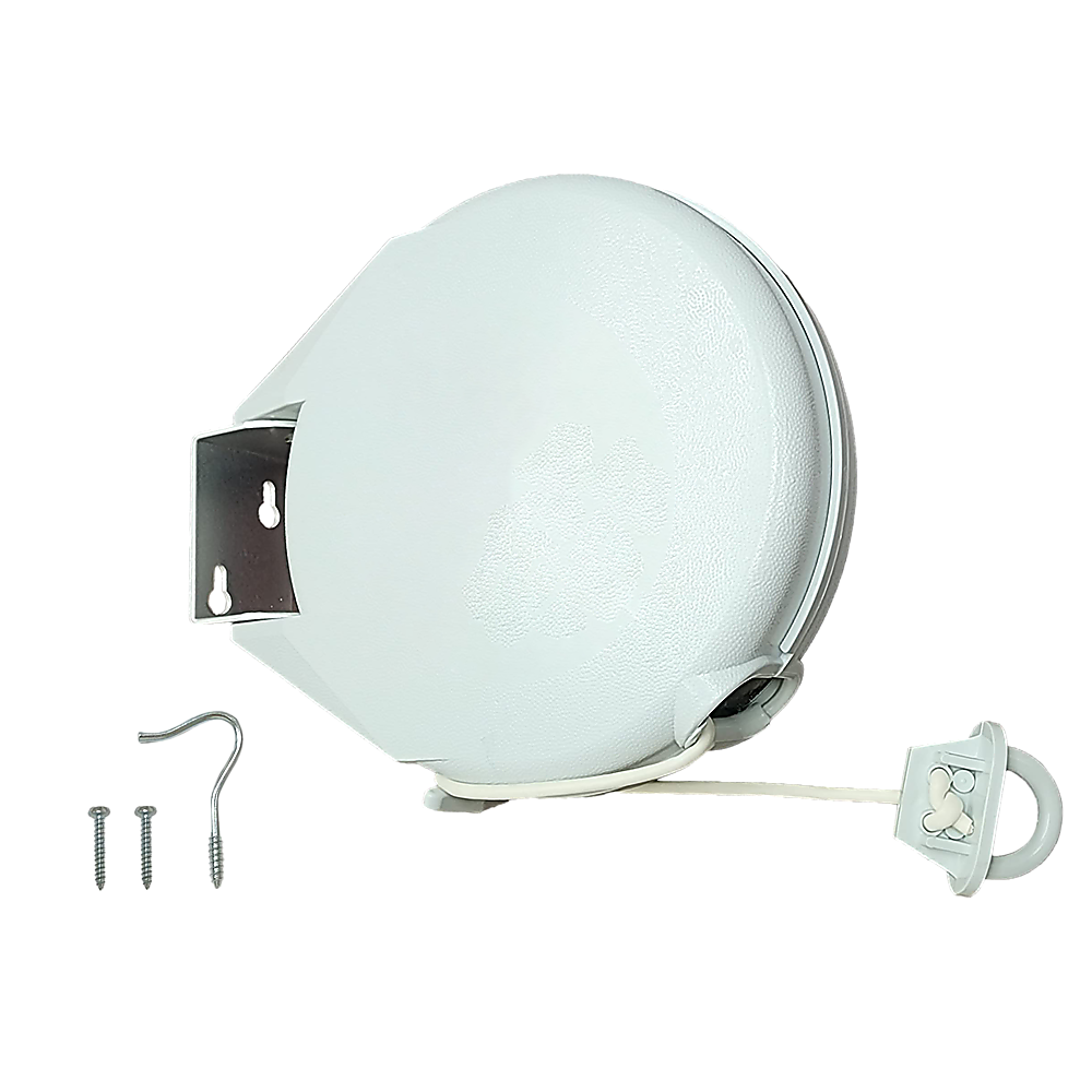 Randy & Travis Machinery Retractable Clothesline Hang Line 20 Ft Retracts Automatically