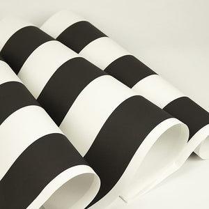 Modern Fashion Black & White Stripes Wallpaper Mural