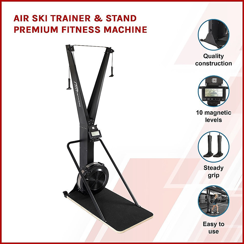 Air Ski Trainer & Stand Premium Fitness Machine