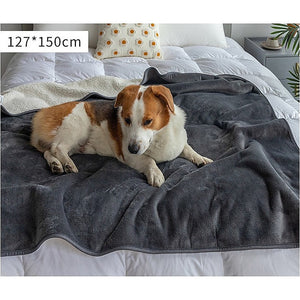 Randy & Travis Machinery Premium Waterproof Reversible Pet Dog Blanket Bed Protects Couch From Spills