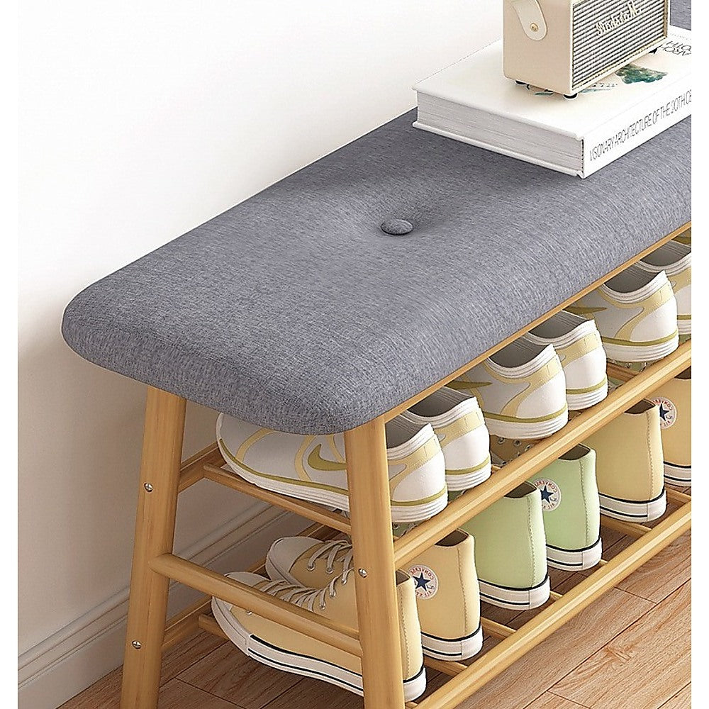 Shoe Stool Storage Rack Cabinet Multifunctional Space Saving