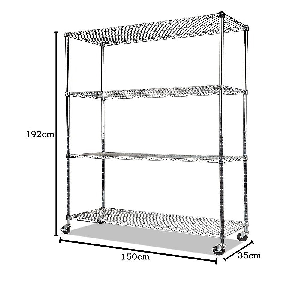 Modular Wire Storage Shelf 1500 X 350 1800Mm Steel Shelving