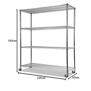 Modular Wire Storage Shelf 1500 X 350 1800Mm Steel Shelving