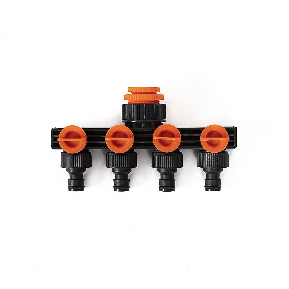 4 Way Hose Connector Tap Irrigation Garden Kit