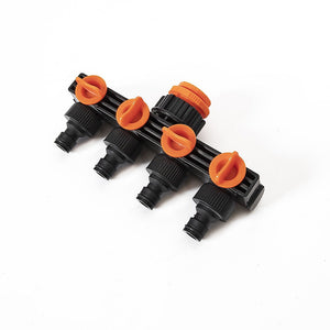 4 Way Hose Connector Tap Irrigation Garden Kit