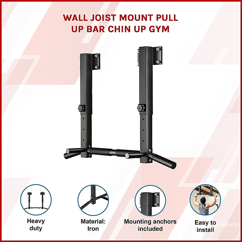 Ceiling Wall Joist Mount Pull Up Bar Chin Gym