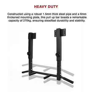 Ceiling Wall Joist Mount Pull Up Bar Chin Gym