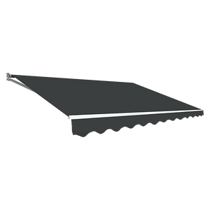 Bariloche Outdoor Folding Arm Awning Retractable Sunshade Canopy Grey 5.0M X 3.0M