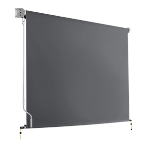 Bariloche Retractable Straight Drop Roll Down Awning Garden Patio Screen 2.1X2.5M