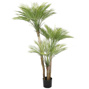 Artificial Parlour Palm Tree 180Cm Multi Trunk Uv Resistant