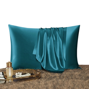 Pillowcase 50X90cm Teal Mulberry Silk For Comfortable