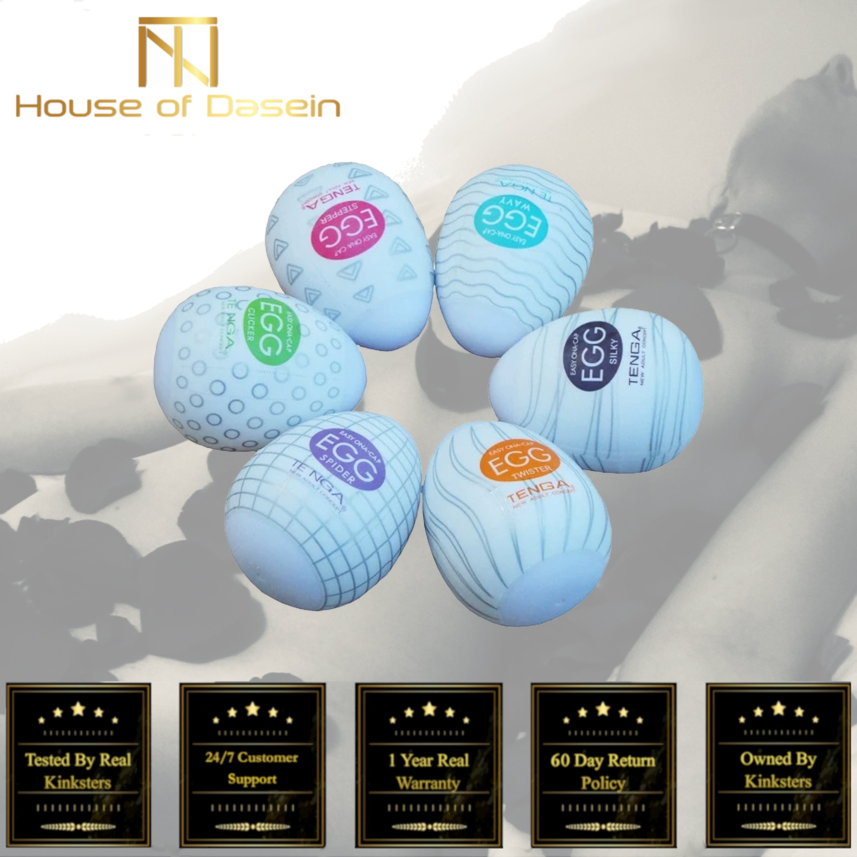 House Of Dasein 6 Pack Tenga Eggs Portable Pleasure Device Male Masturbation Bdsm