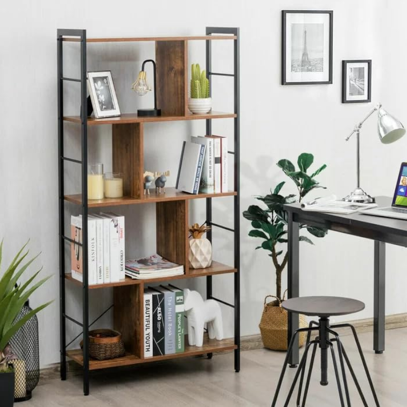 Vasagle 4 Tier Bookshelf With Compartments