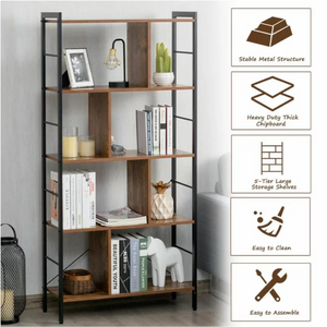 Vasagle 4 Tier Bookshelf With Compartments