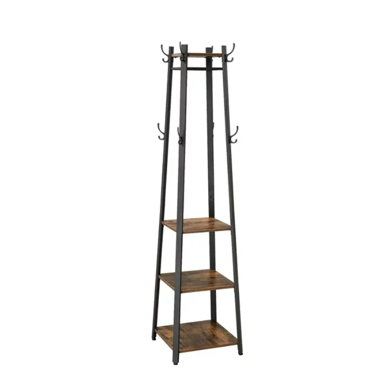 Vasagle Coat Rack With 3 Shelves