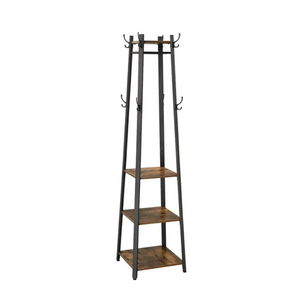 Vasagle Coat Rack With 3 Shelves