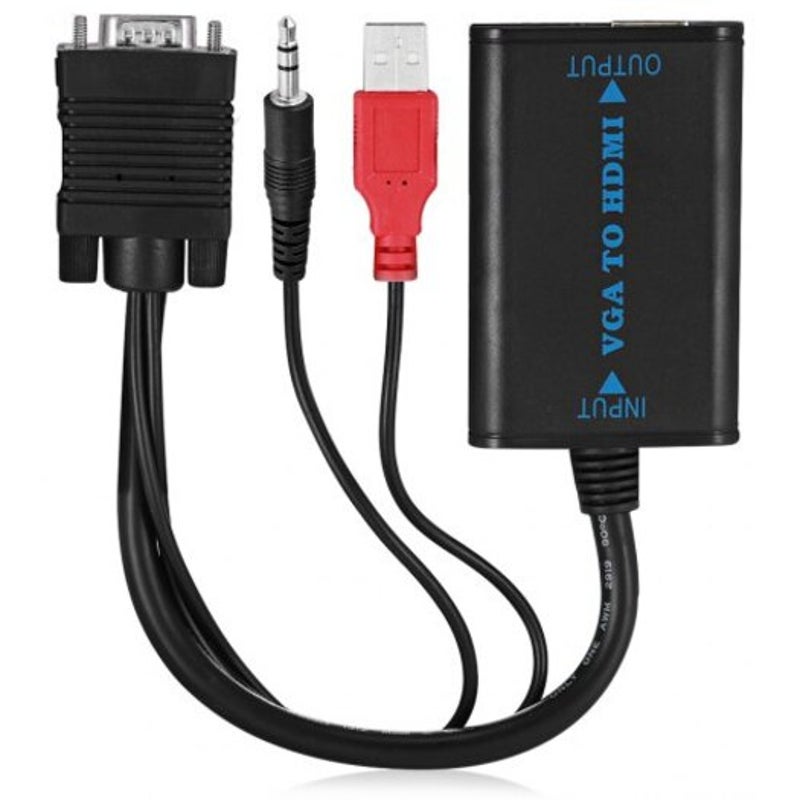 Vga To Hdmi Female Converter Black