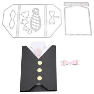 Waistcoat Pattern Cutting Die Set Silver