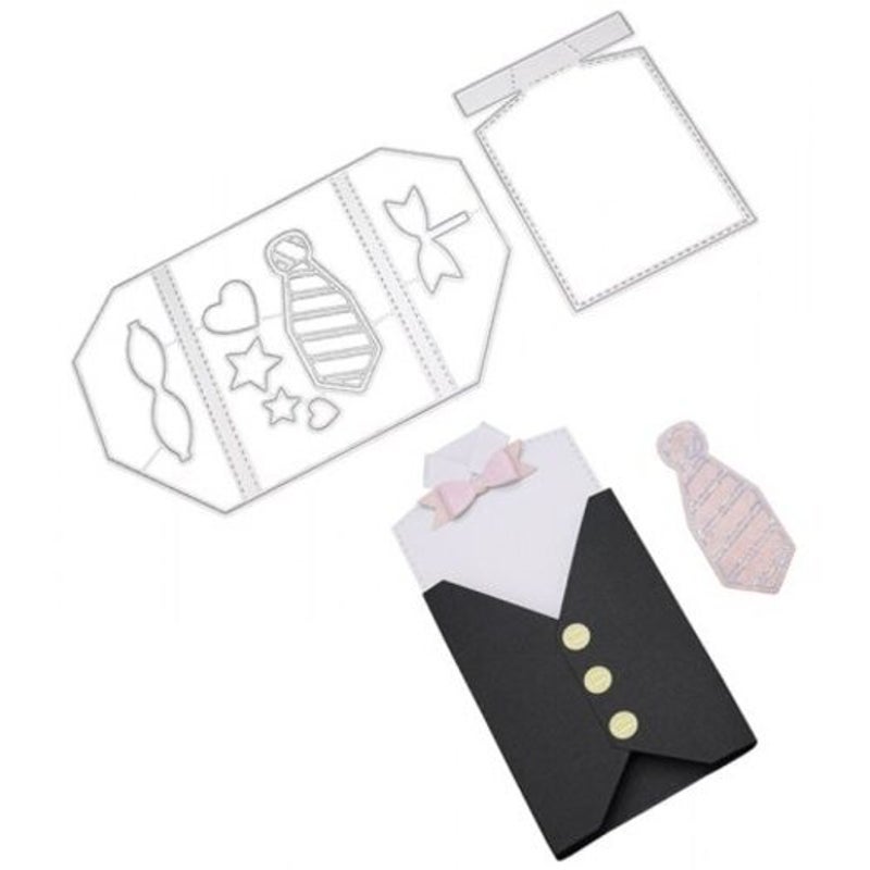 Waistcoat Pattern Cutting Die Set Silver