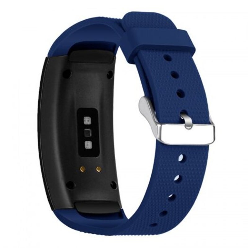 Watch Replacement Silicone Sport Wristband Strap For Samsung Gear Fit 2 Pro Midnight Blue