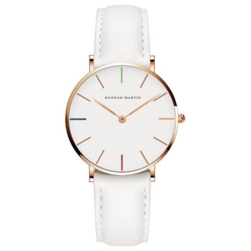 Waterproof Creative Belt Fashion Students Women Lady Quartz Watch White