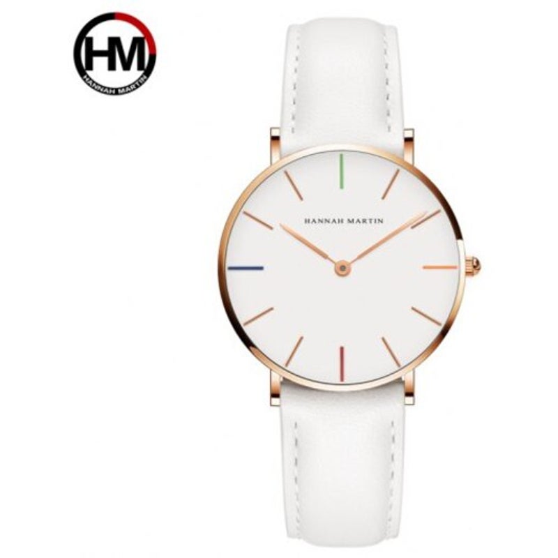 Waterproof Creative Belt Fashion Students Women Lady Quartz Watch White