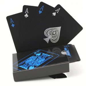 Waterproof Pure Black Plastic Poker