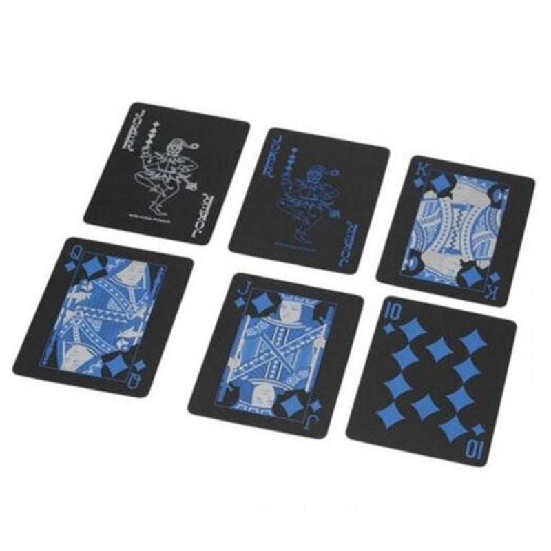 Waterproof Pure Black Plastic Poker
