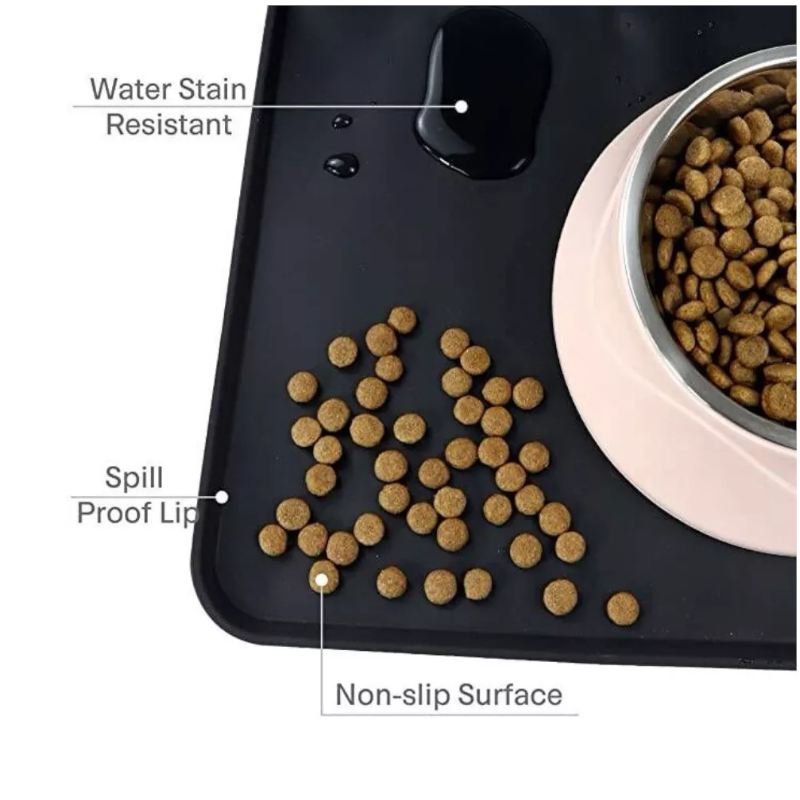 Waterproof Silicone Pet Feeding Mat For Dogs And Cats