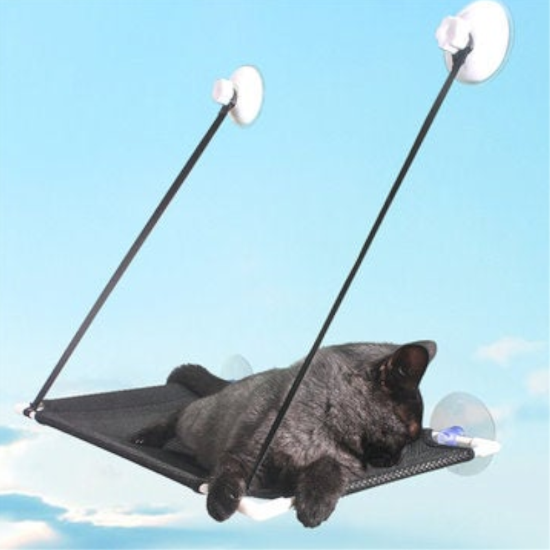 Window Mounted Shelf Pet Bed Suction Cup Hanging Hammock Perch Cushion Kitty