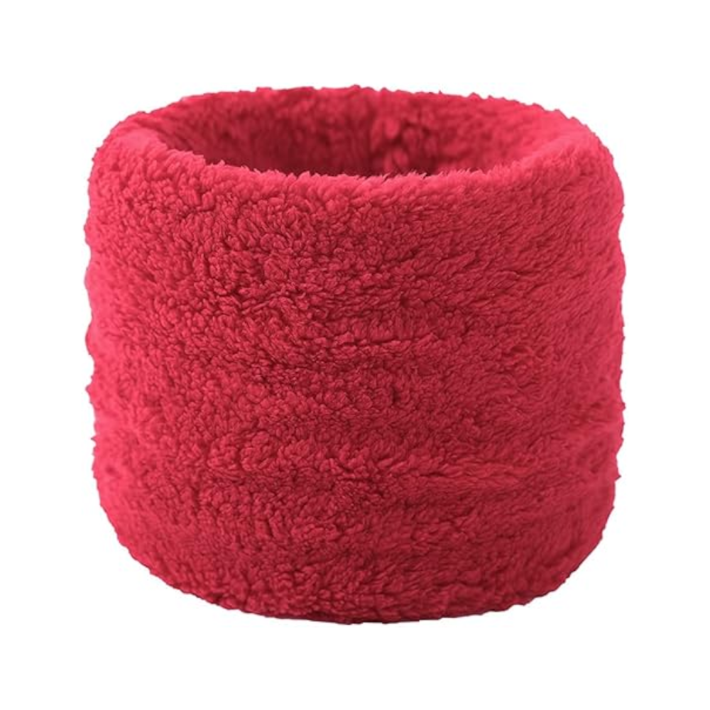 Winter Velvet Snood Thick Scarves Single Circle Plus Fleece Solid Colour Scarf