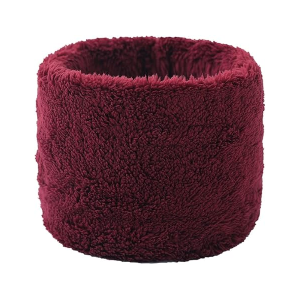 Winter Velvet Snood Thick Scarves Single Circle Plus Fleece Solid Colour Scarf