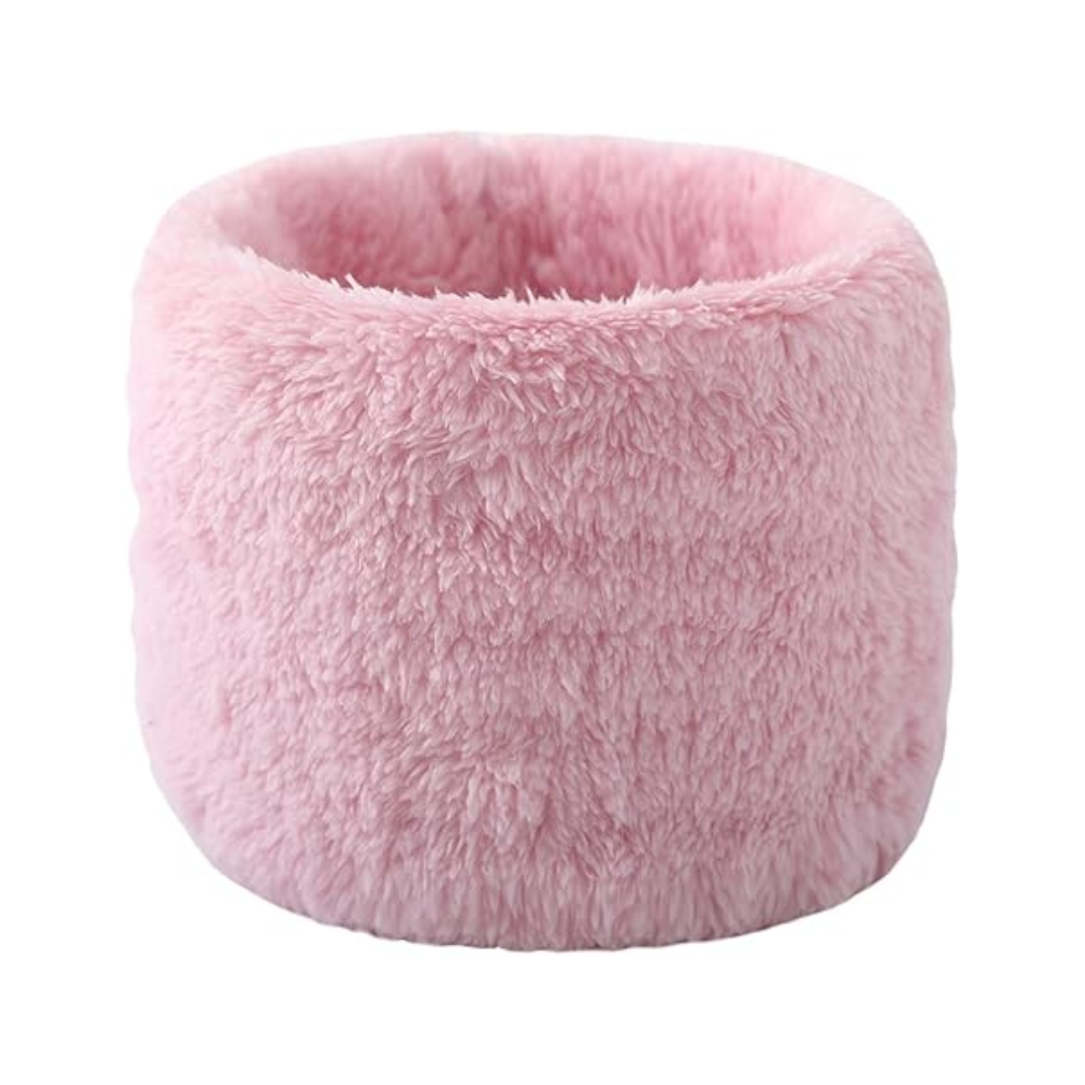 Winter Velvet Snood Thick Scarves Single Circle Plus Fleece Solid Colour Scarf