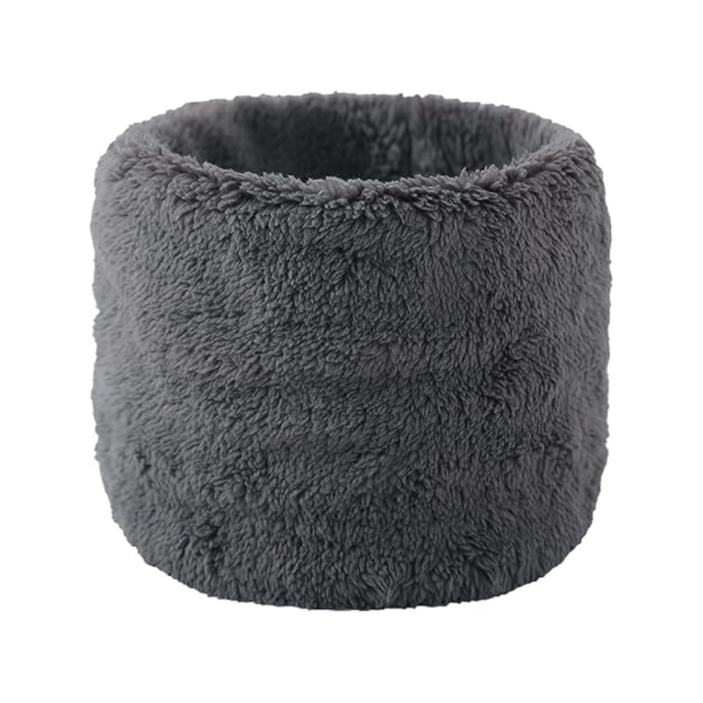 Winter Velvet Snood Thick Scarves Single Circle Plus Fleece Solid Colour Scarf