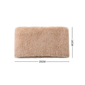 Winter Velvet Snood Thick Scarves Single Circle Plus Fleece Solid Colour Scarf