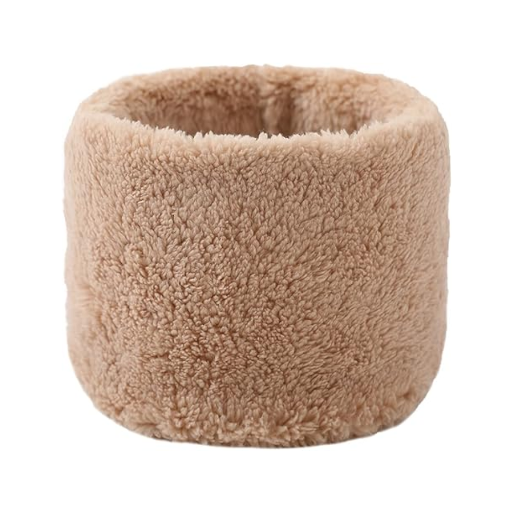 Winter Velvet Snood Thick Scarves Single Circle Plus Fleece Solid Colour Scarf