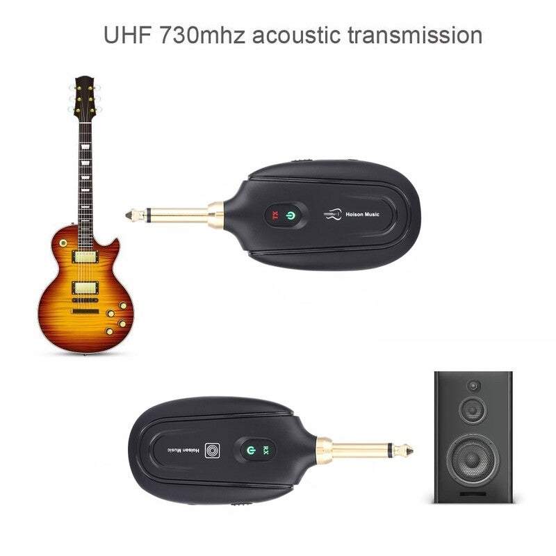 Guitar Accessories Wireless System Electric Guitars Transmitter And Receiver Set Built In Rechargeable Battery 30M Trans