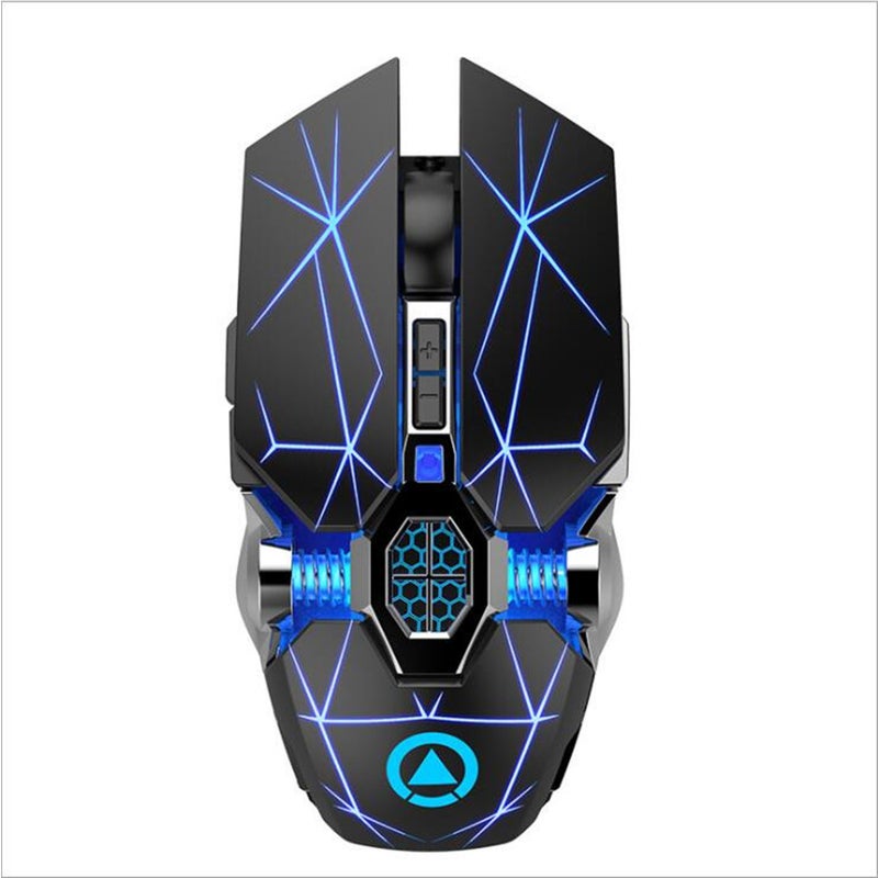 Rechargeable Wireless Silent Gaming Mouse 1600 Dpi Led Backlit 2.4G 7 Keys