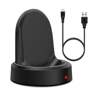 Wireless Stand Charging Charger Dock For Samsung Galaxy Gear S3 Classic / Frontier Black