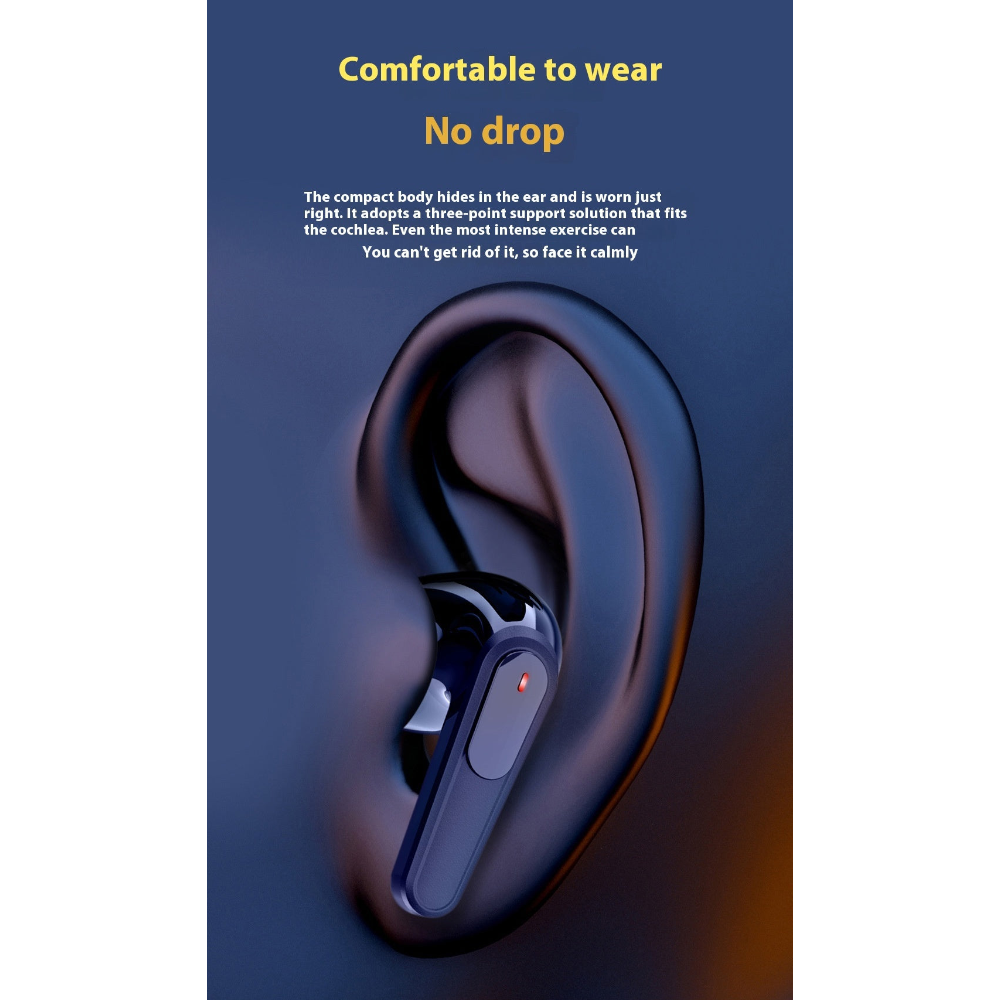 Wireless In Ear Pro60 Bluetooth Headset With Call Function And Voice Control