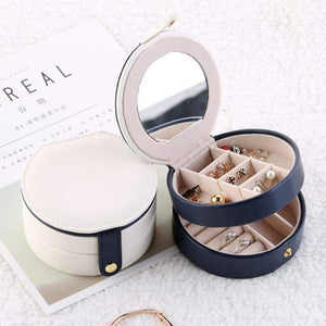 Travel Jewelry Case Portable Pu Leather Jewellery Storage Holder