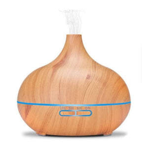 Humidifiers Wood Grain Aroma Diffuser 300Ml Essential Oil Electric Ultrasonic Aromatherapy With Auto Shut Off Function F