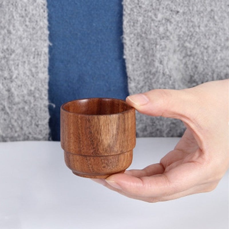 Wooden Cup Coffee Tea Mug Beer Water Bottle