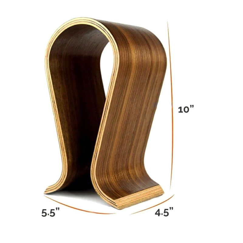 Wooden Headphone Stand Desk Accessories